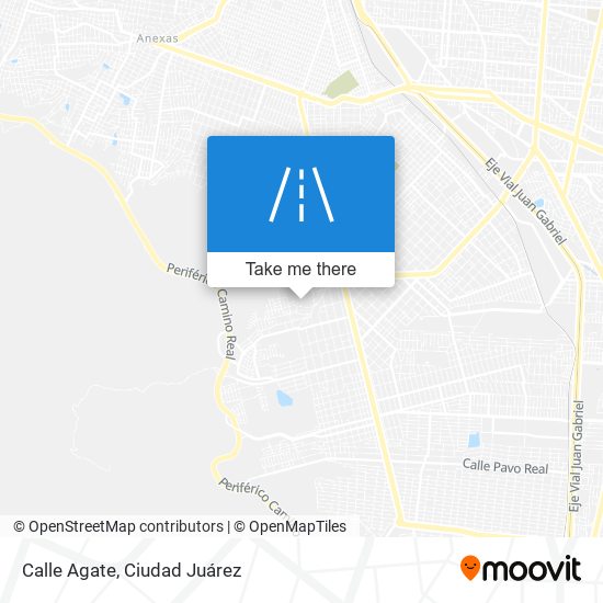 Calle Agate map