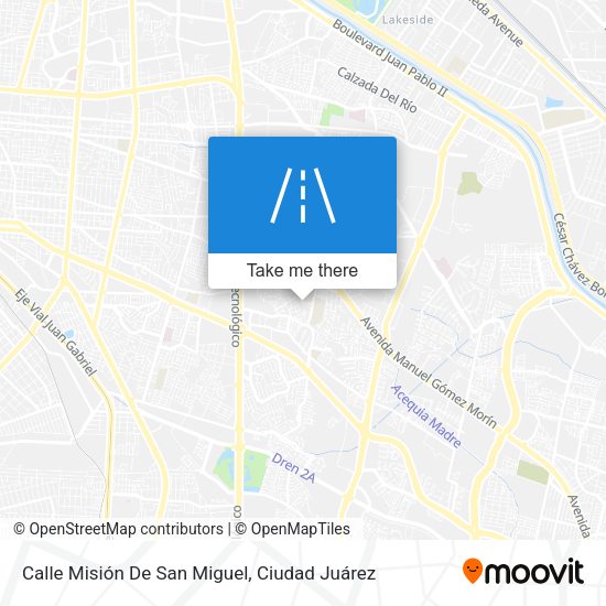 Mapa de Calle Misión De San Miguel