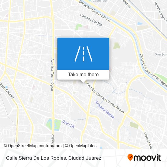 Calle Sierra De Los Robles map