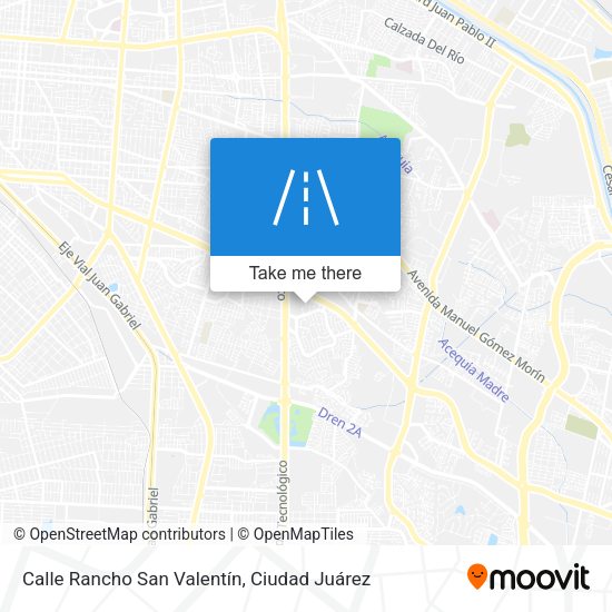 Mapa de Calle Rancho San Valentín