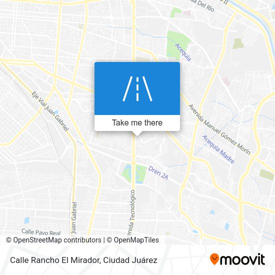 Calle Rancho El Mirador map