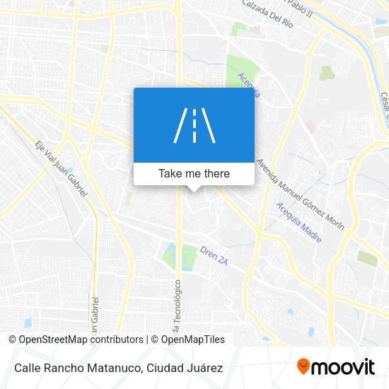 Mapa de Calle Rancho Matanuco