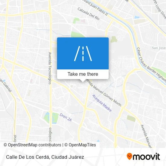 Mapa de Calle De Los Cerdá