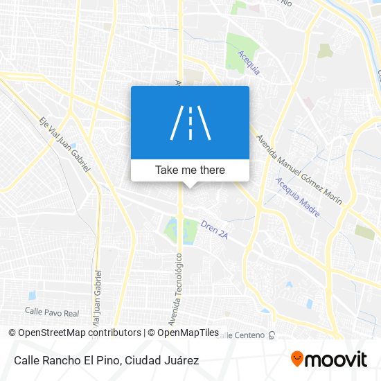 Mapa de Calle Rancho El Pino