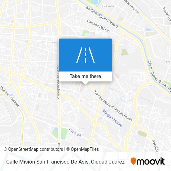 Calle Misión San Francisco De Asís map