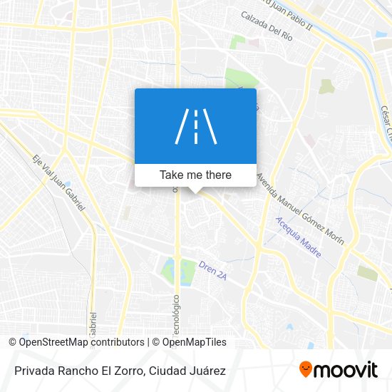 Privada Rancho El Zorro map