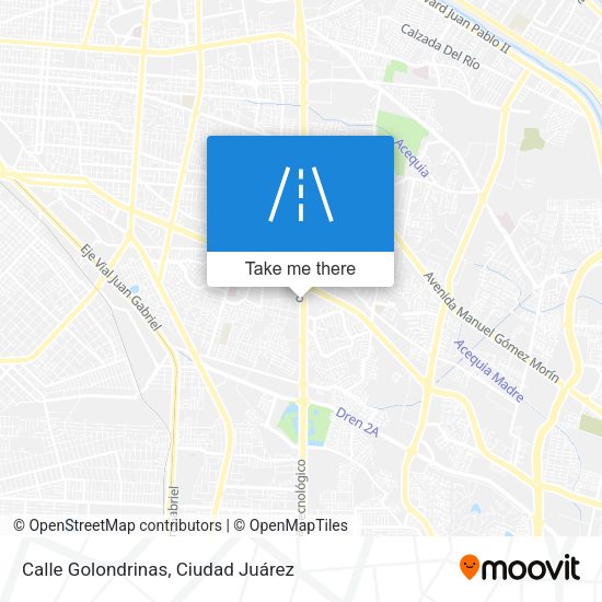 Mapa de Calle Golondrinas