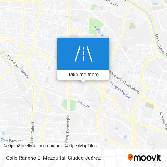 Calle Rancho El Mezquital map