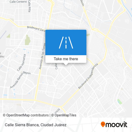 Mapa de Calle Sierra Blanca
