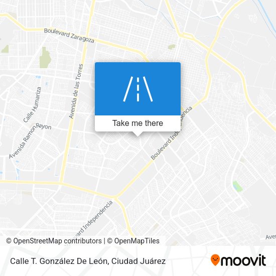 Calle T. González De León map