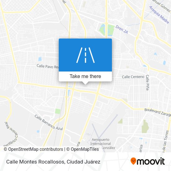 Calle Montes Rocallosos map