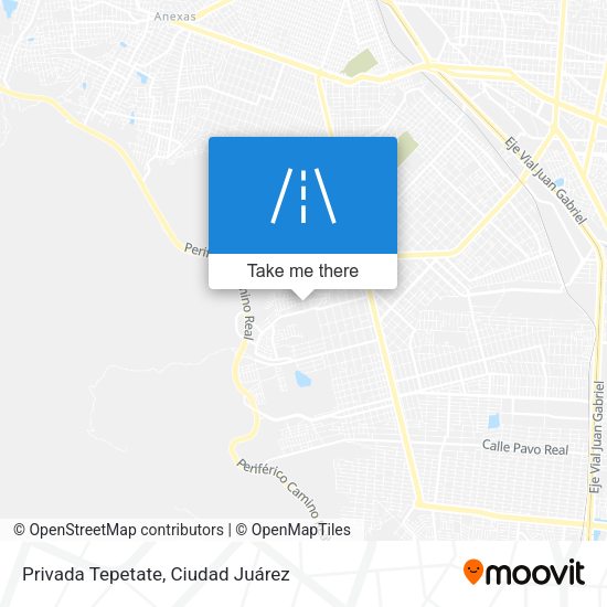 Privada Tepetate map