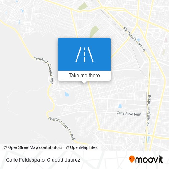 Calle Feldespato map