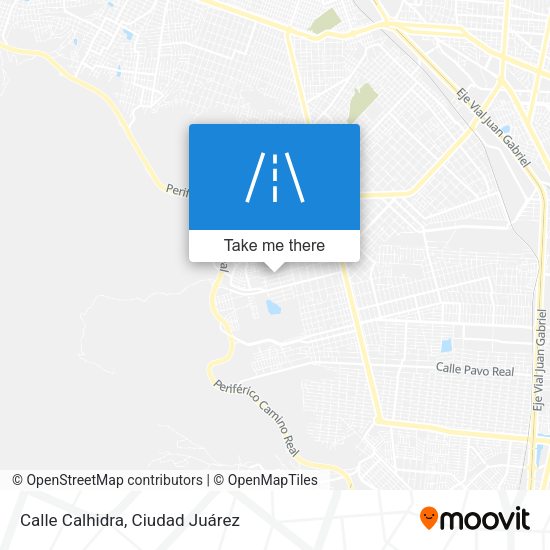Mapa de Calle Calhidra