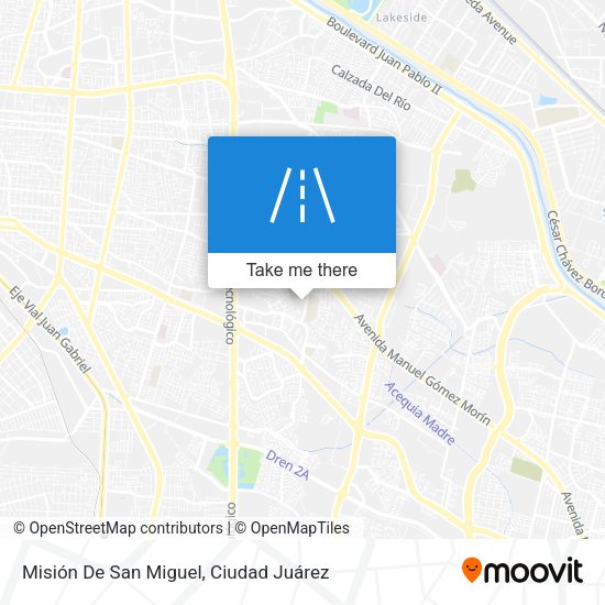 Mapa de Misión De San Miguel