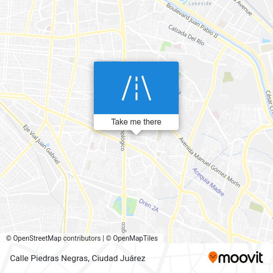Calle Piedras Negras map