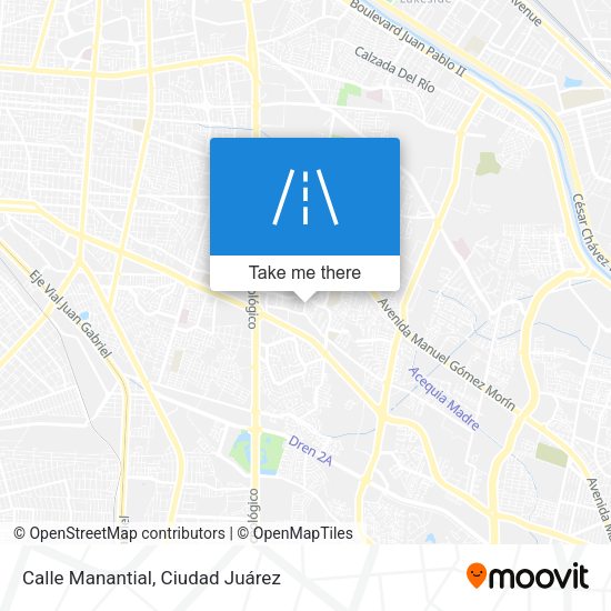 Calle Manantial map