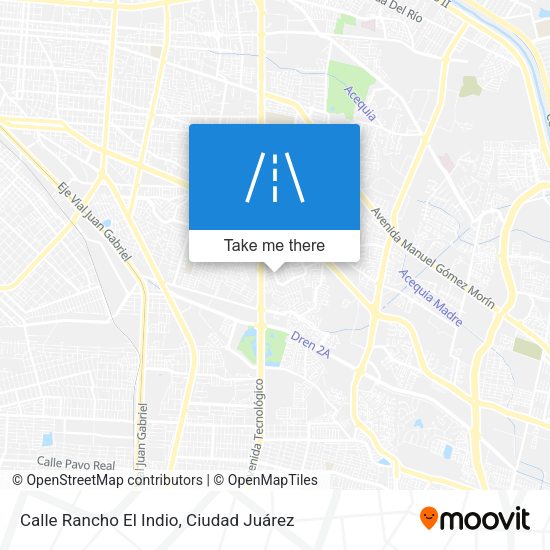 Calle Rancho El Indio map