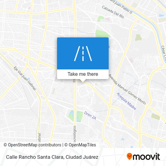 Calle Rancho Santa Clara map