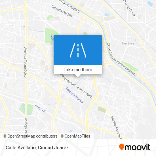 Calle Avellano map
