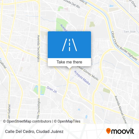 Calle Del Cedro map