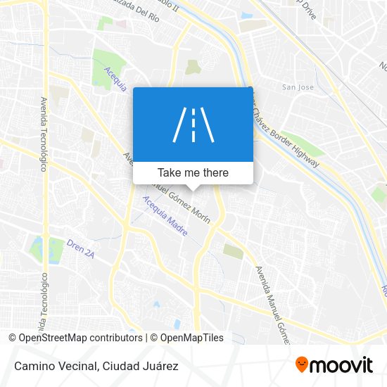 Camino Vecinal map
