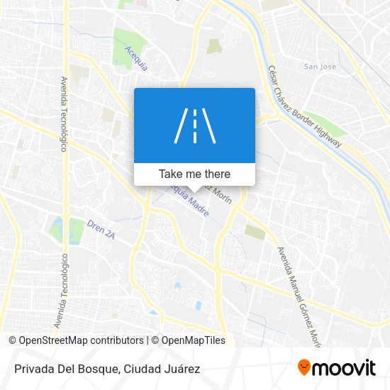 Mapa de Privada Del Bosque