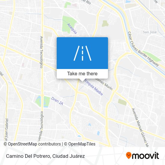 Camino Del Potrero map