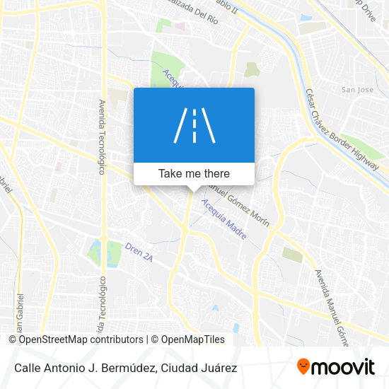 Mapa de Calle Antonio J. Bermúdez