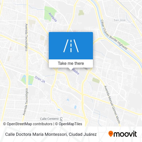 Mapa de Calle Doctora María Montessori