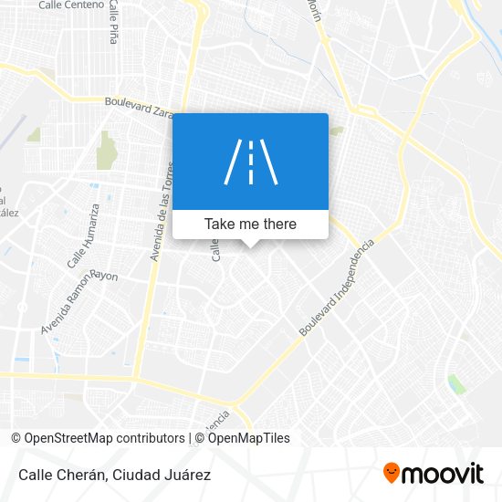 Calle Cherán map