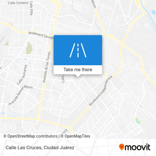 Calle Las Cruces map