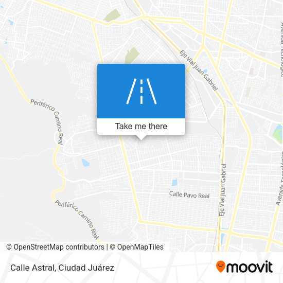 Calle Astral map