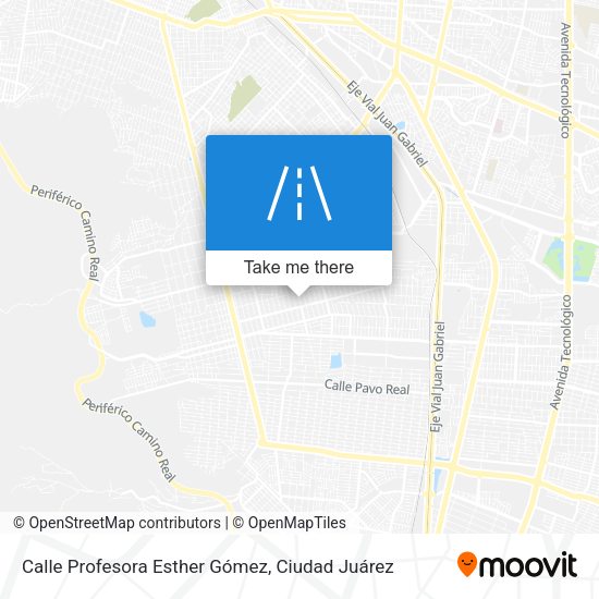 Mapa de Calle Profesora Esther Gómez