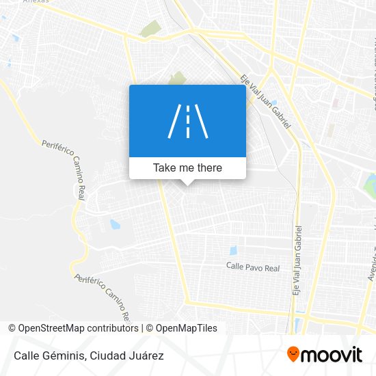 Calle Géminis map