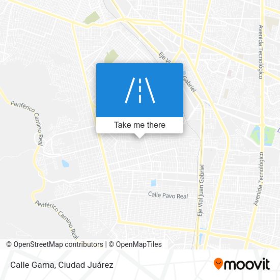Calle Gama map