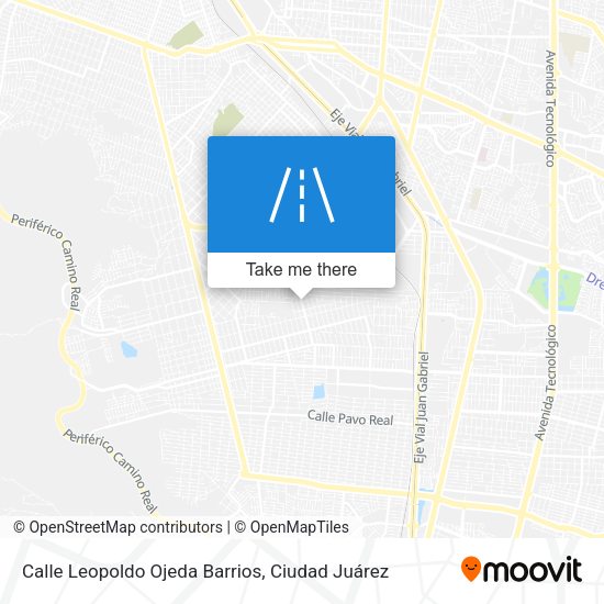 Mapa de Calle Leopoldo Ojeda Barrios