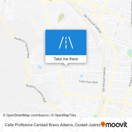 Calle Profesora Caridad Bravo Adams map
