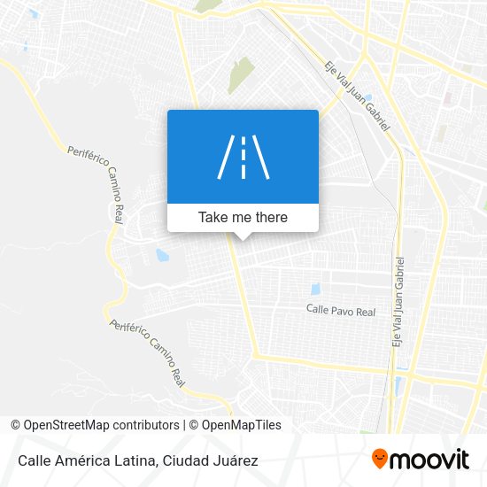 Calle América Latina map