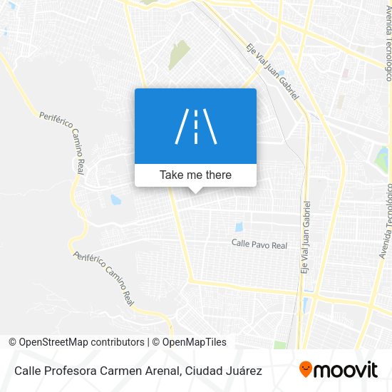 Mapa de Calle Profesora Carmen Arenal