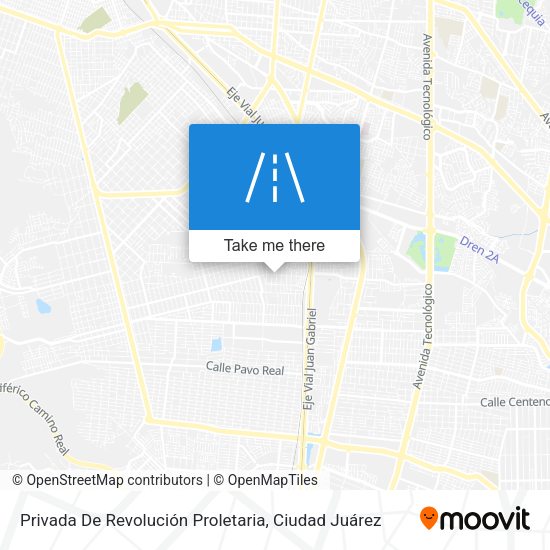 Mapa de Privada De Revolución Proletaria