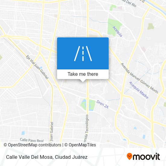 Mapa de Calle Valle Del Mosa