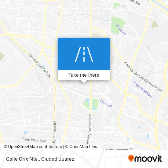 Calle Orix Nte. map