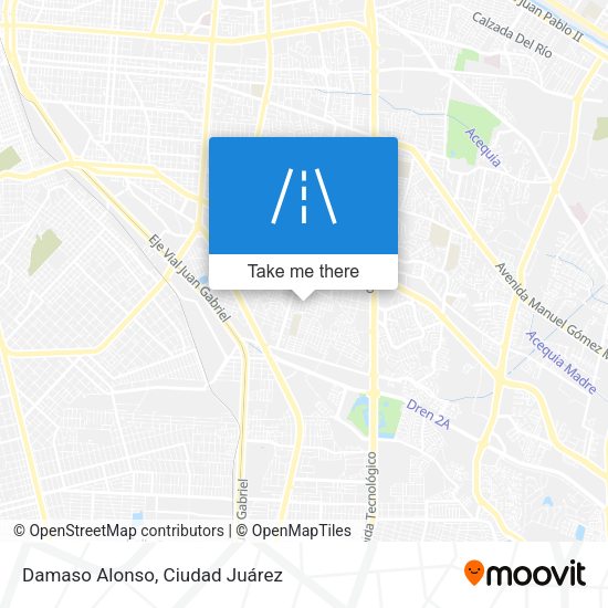 Damaso Alonso map