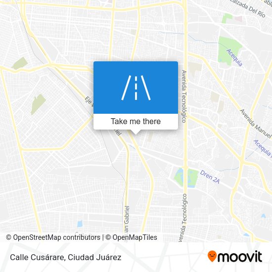 Mapa de Calle Cusárare