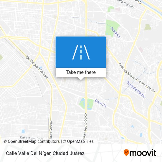 Mapa de Calle Valle Del Níger