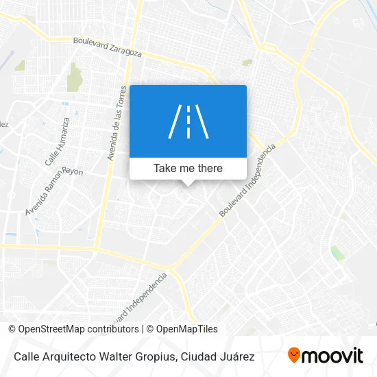 Mapa de Calle Arquitecto Walter Gropius
