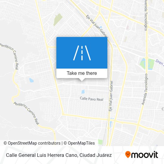 Mapa de Calle General Luis Herrera Cano