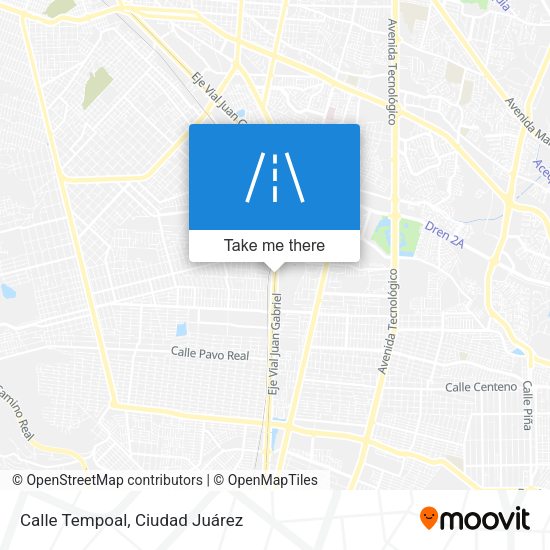 Calle Tempoal map