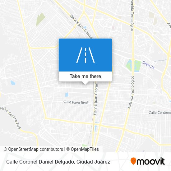 Mapa de Calle Coronel Daniel Delgado
